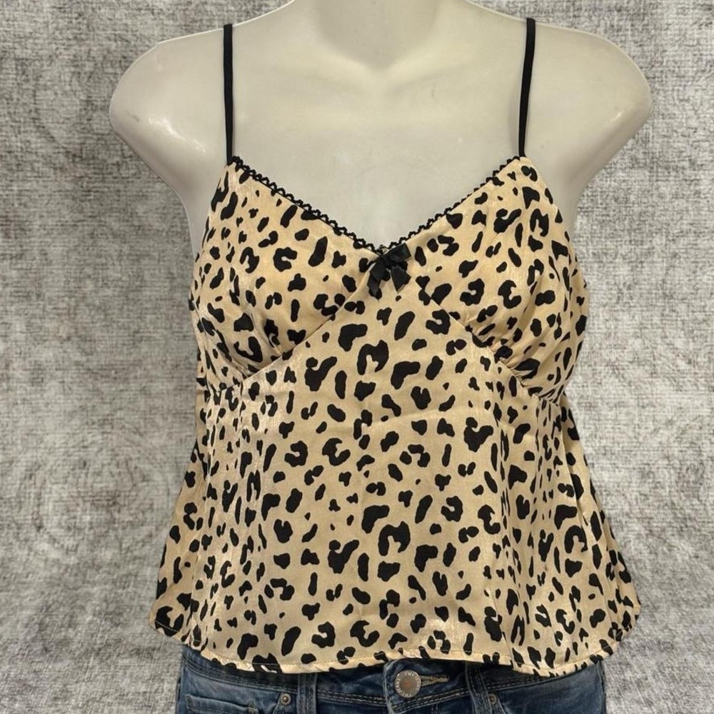 Thirty/Thirty L.A. Leopard Satin Cami Top
